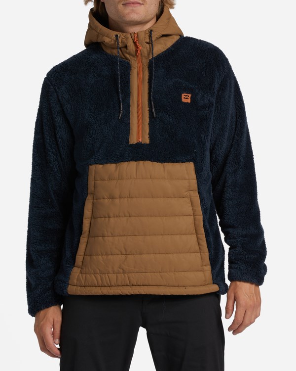 Billabong A/Div Badger S Kapucí Half-Zip Pullover Tmavě Blankyt | LZKVMG-827