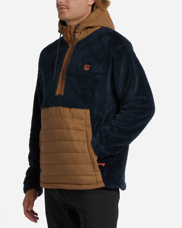 Billabong A/Div Badger S Kapucí Half-Zip Pullover Tmavě Blankyt | LZKVMG-827