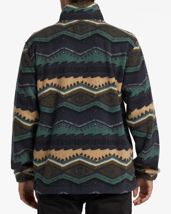 Billabong A/Div Boundary Half-Zip Mock Neck Pullover Evergreen | BCFSHZ-741