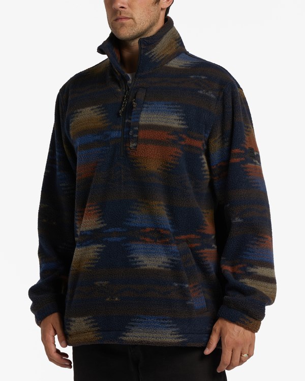 Billabong A/Div Boundary Half-Zip Mock Neck Pullover Night | CGTMJU-813