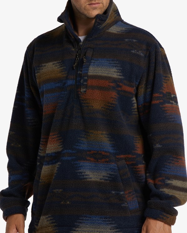 Billabong A/Div Boundary Half-Zip Mock Neck Pullover Night | CGTMJU-813