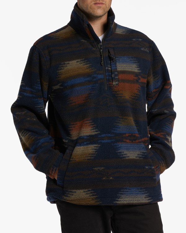 Billabong A/Div Boundary Half-Zip Mock Neck Pullover Night | CGTMJU-813