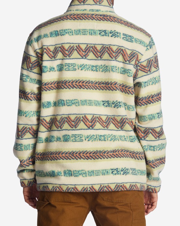 Billabong A/Div Boundary Half-Zip Mock Neck Pullover Hnědožlutý | CSYXMF-024