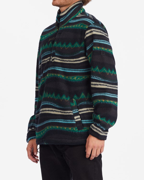 Billabong A/Div Boundary Half-Zip Mock Neck Pullover Černé | RSTOXB-027