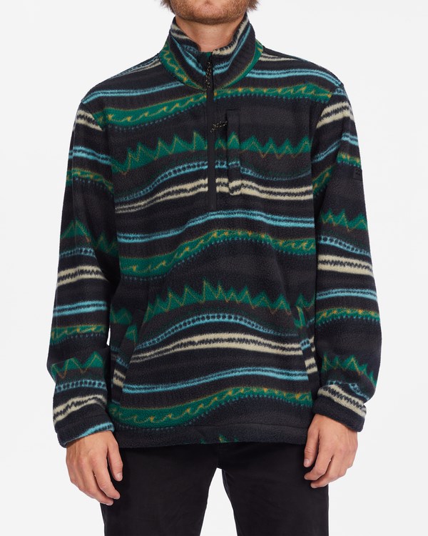 Billabong A/Div Boundary Half-Zip Mock Neck Pullover Černé | RSTOXB-027