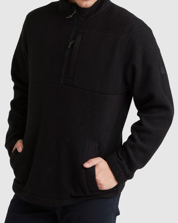 Billabong A/Div Boundary Half-Zip Mock Neck Pullover Stealth | WBKUGQ-810