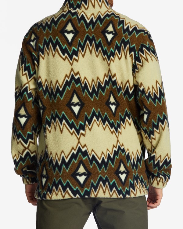 Billabong A/Div Boundary Half-Zip Mock Neck Pullover Otter | WMSBNA-975