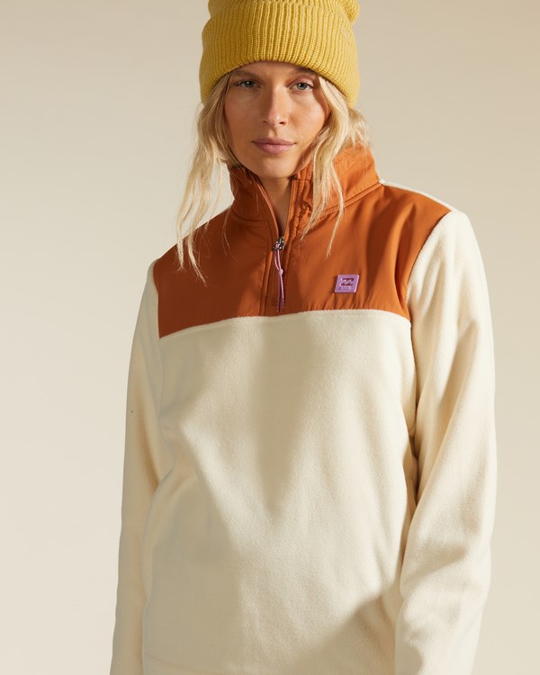 Billabong A/Div Boundary Lite Half-Zip Mock Neck Sweatshirt Adobe | KXMLQT-583