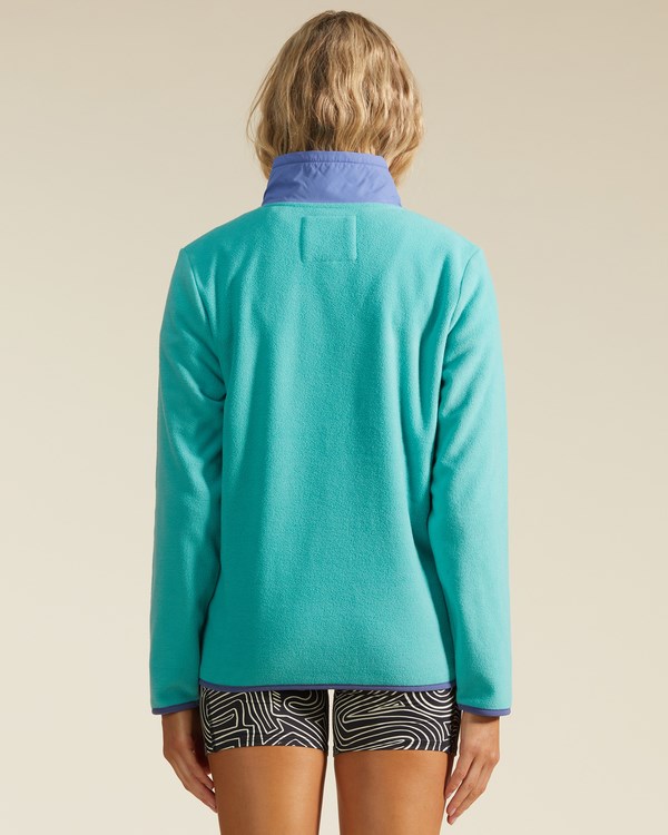 Billabong A/Div Boundary Lite Half-Zip Mock Neck Sweatshirt Seagreen | XKZBOG-281