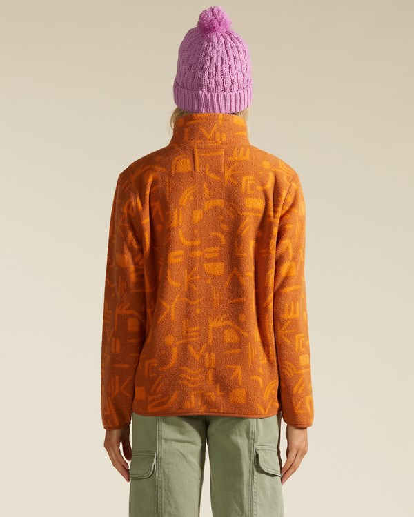 Billabong A/Div Boundary Mock 3 Half-Zip Pullover Sweatshirt Adobe | OBDJQX-287