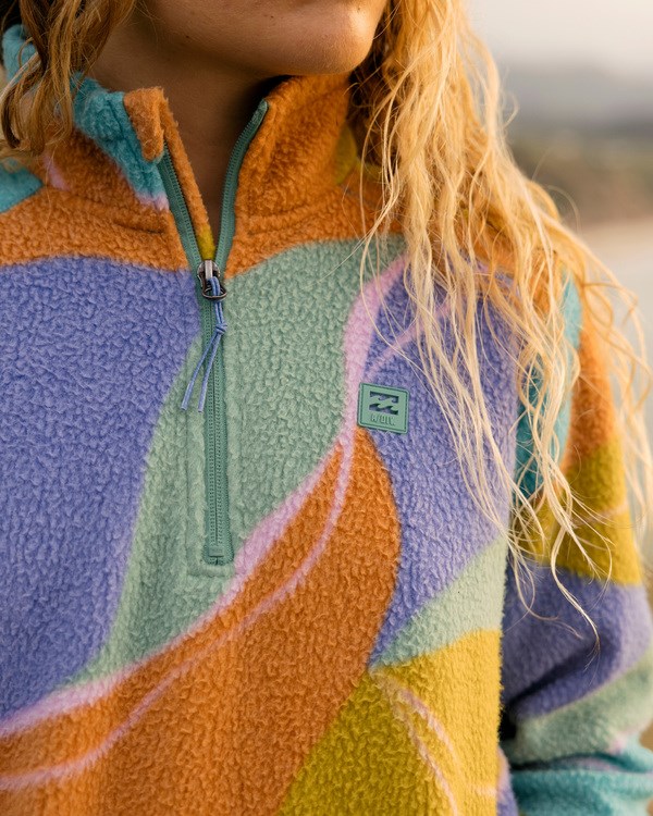 Billabong A/Div Boundary Mock 3 Half-Zip Pullover Sweatshirt Seagreen | WTVKXE-071