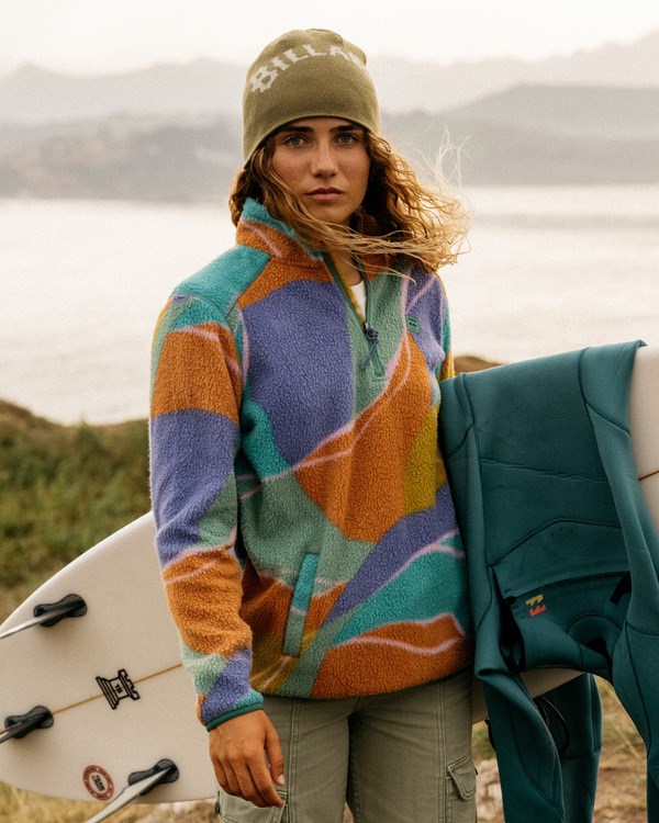 Billabong A/Div Boundary Mock 3 Half-Zip Pullover Sweatshirt Seagreen | WTVKXE-071