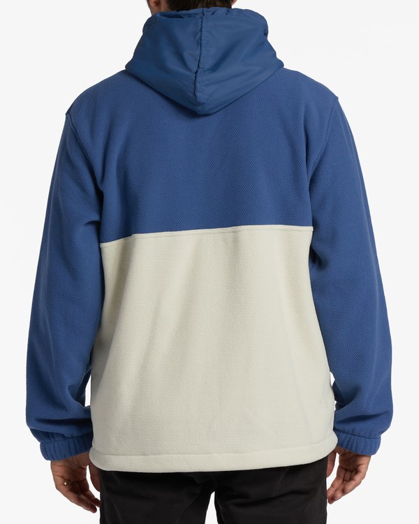 Billabong A/Div Boundary S Kapucí Half-Zip Pullover Washed Denim | FUQAJK-536