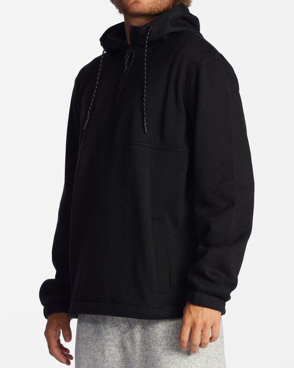 Billabong A/Div Boundary S Kapucí Half-Zip Pullover Černé | GJULMF-429