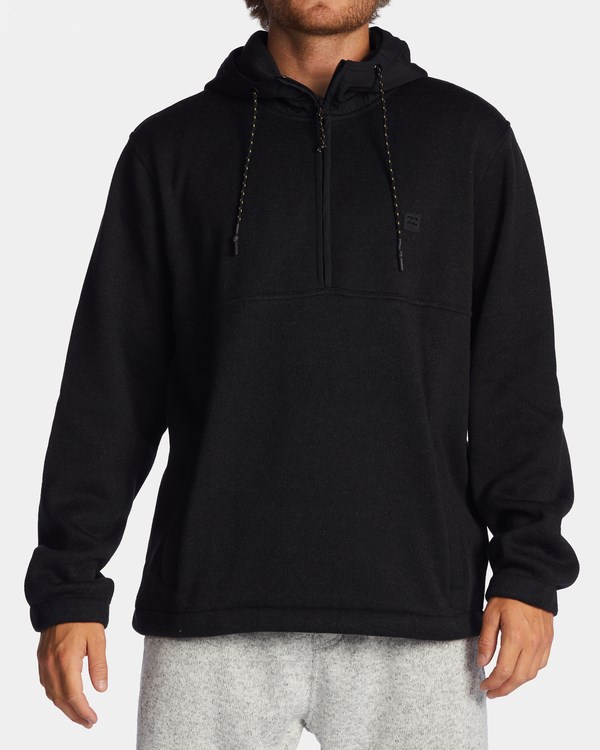 Billabong A/Div Boundary S Kapucí Half-Zip Pullover Černé | GJULMF-429