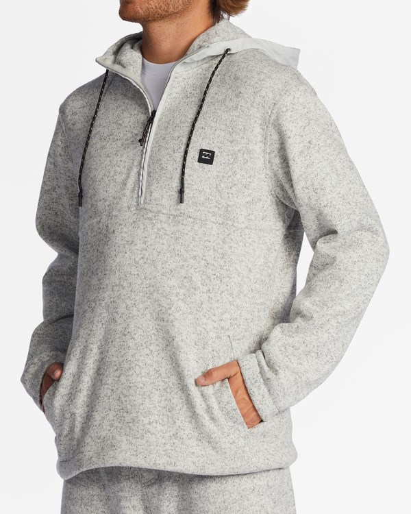 Billabong A/Div Boundary S Kapucí Half-Zip Pullover Šedé | OKPSHD-957
