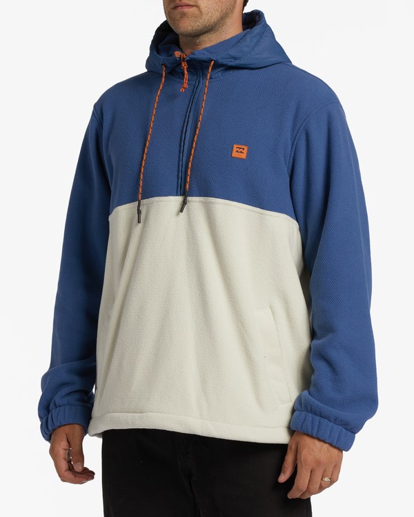 Billabong A/Div Boundary S Kapucí Half-Zip Pullover Washed Denim | PHYUQB-514