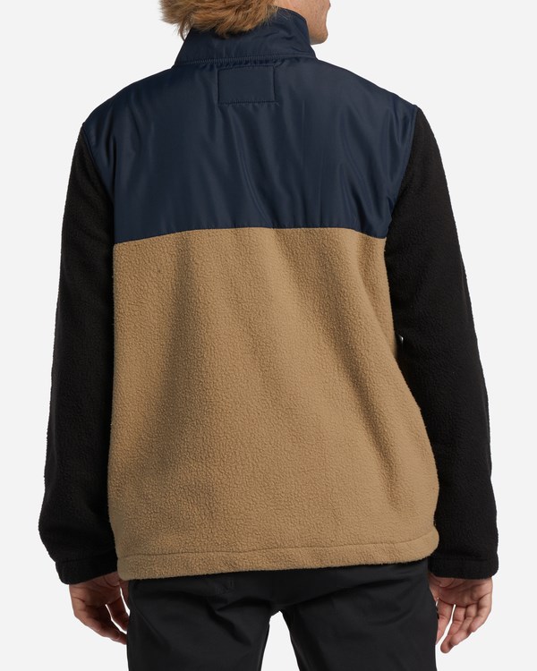 Billabong A/Div Boundary Trailové Zip-Up Fleece Tmavě Blankyt | MFGDSR-409