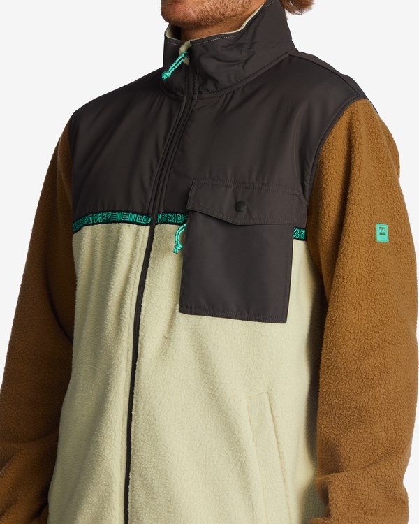 Billabong A/Div Boundary Trailové Zip-Up Fleece Otter | NUYHPV-145