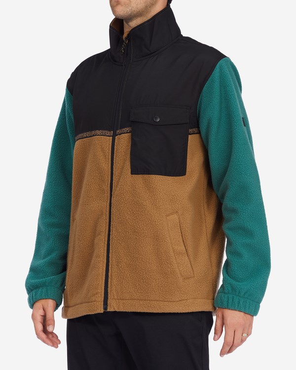 Billabong A/Div Boundary Trailové Zip-Up Fleece Clay | ZFIWJT-732