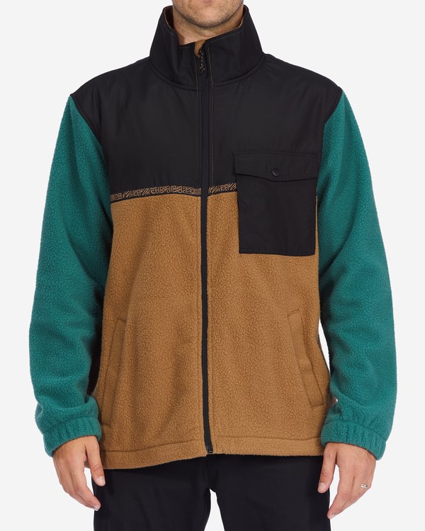 Billabong A/Div Boundary Trailové Zip-Up Fleece Clay | ZFIWJT-732