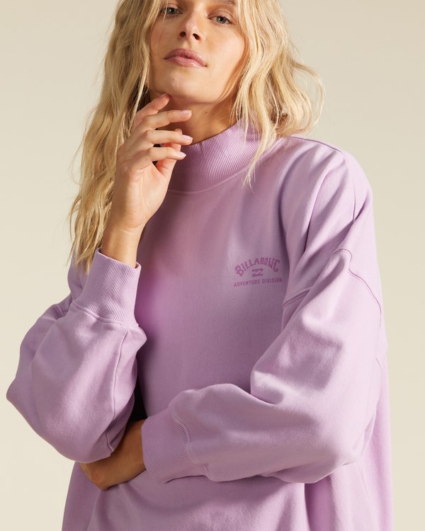 Billabong A/Div Canyon Mock Neck Sweatshirt Levandule | TQBAWH-328