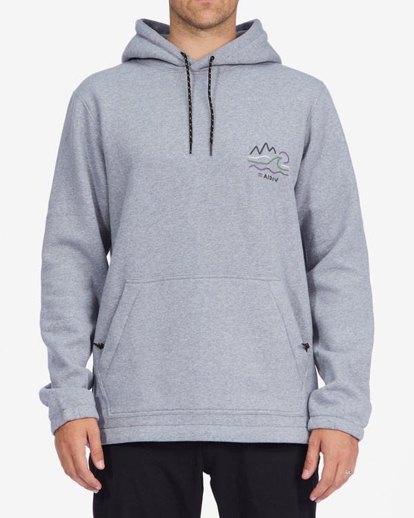Billabong A/Div Compass Pullover Hoodie Světle Šedé | AGDEUM-456