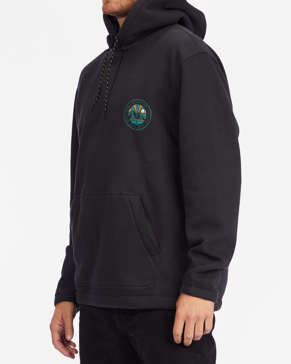 Billabong A/Div Compass Pullover Hoodie Černé | DCQSVW-496
