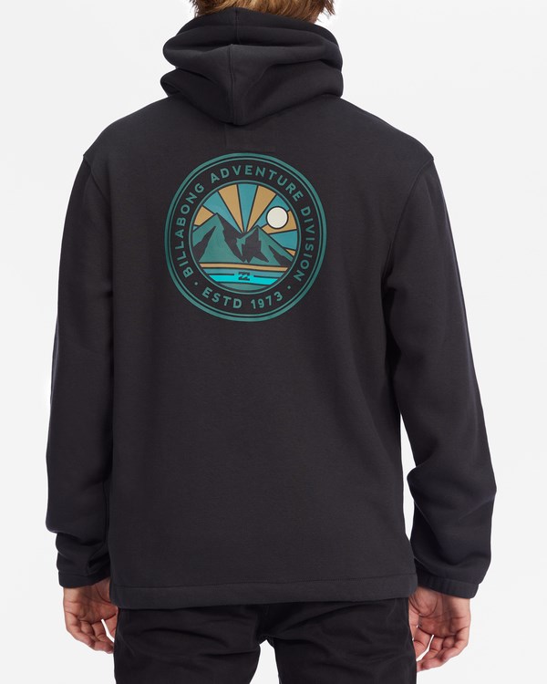 Billabong A/Div Compass Pullover Hoodie Černé | DCQSVW-496