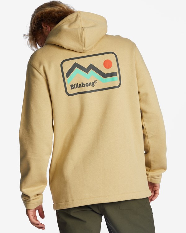 Billabong A/Div Compass Pullover Hoodie Hnědožlutý | VDATIJ-892