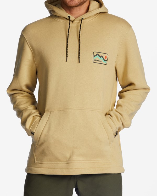 Billabong A/Div Compass Pullover Hoodie Hnědožlutý | VDATIJ-892