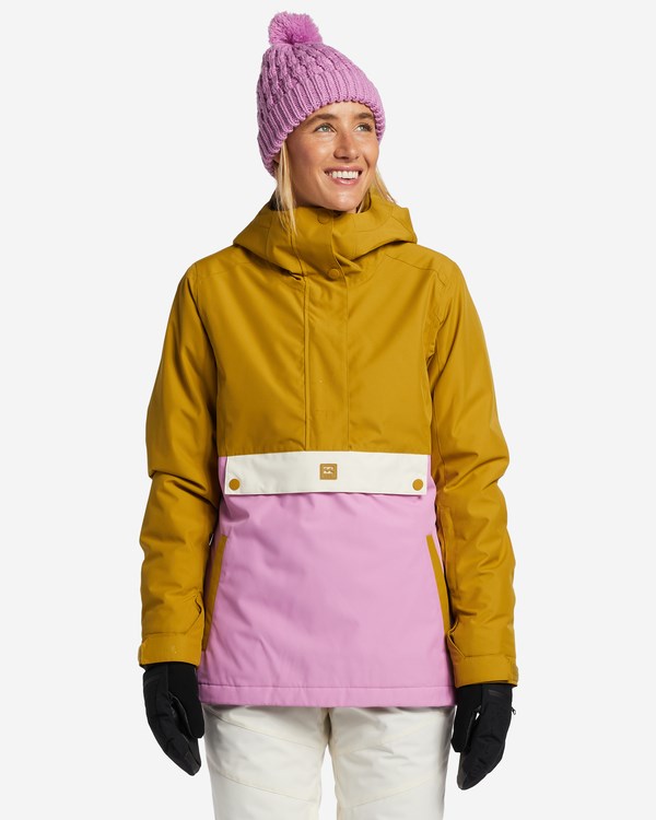 Billabong A/Div Day Break Anorak 10K Insulated Snow Jacket Fresh Moss | HYQEBM-176