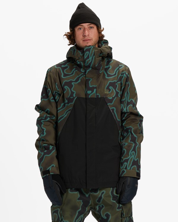 Billabong A/Div Expedition 15K Insulated Snow Jacket Maskáčové | DVPXNI-734