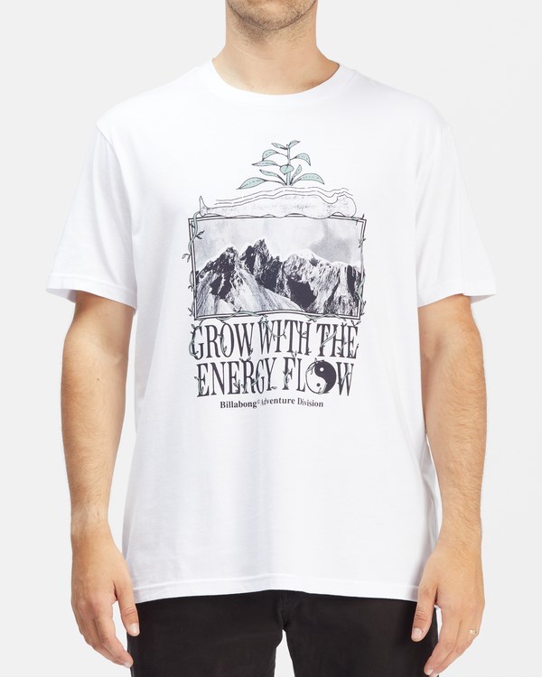 Billabong A/Div Flow Organic Krátké Sleeve T-Shirt Bílé | MLNTJA-587