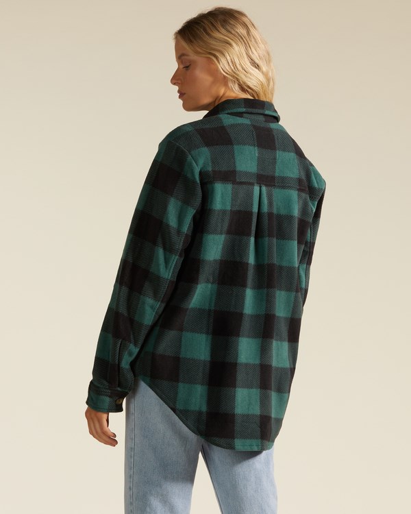Billabong A/Div Forge Fleece Flannel Shacket Evergreen | AULYZJ-745