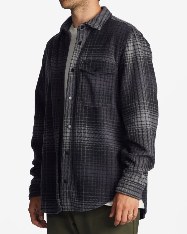 Billabong A/Div Furnace Flannel Shirt Charcoal | WAMFIP-862
