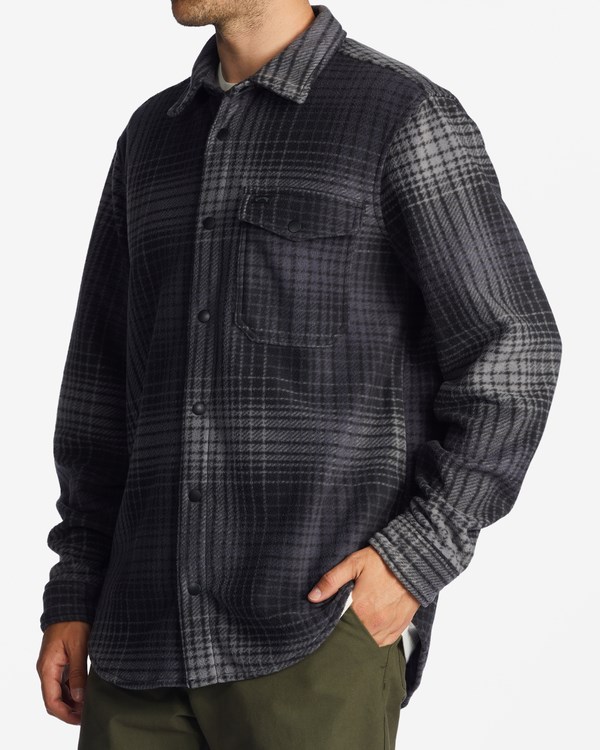 Billabong A/Div Furnace Flannel Shirt Charcoal | WAMFIP-862