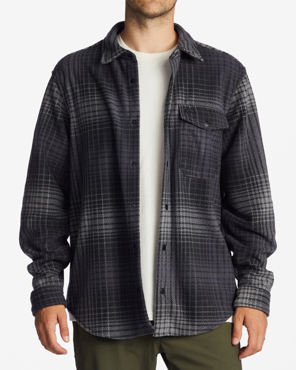 Billabong A/Div Furnace Flannel Shirt Charcoal | WAMFIP-862
