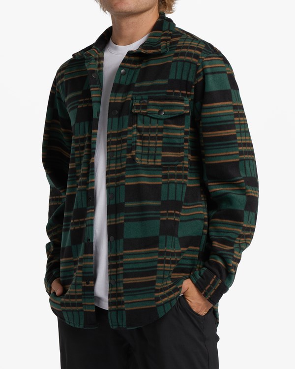 Billabong A/Div Furnace Flannel Shirt Evergreen | FIRKHQ-982