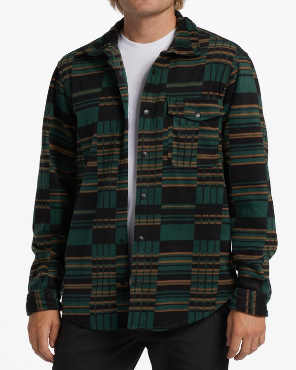 Billabong A/Div Furnace Flannel Shirt Evergreen | FIRKHQ-982