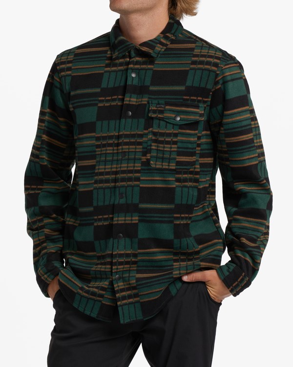 Billabong A/Div Furnace Flannel Shirt Evergreen | MICFUK-369