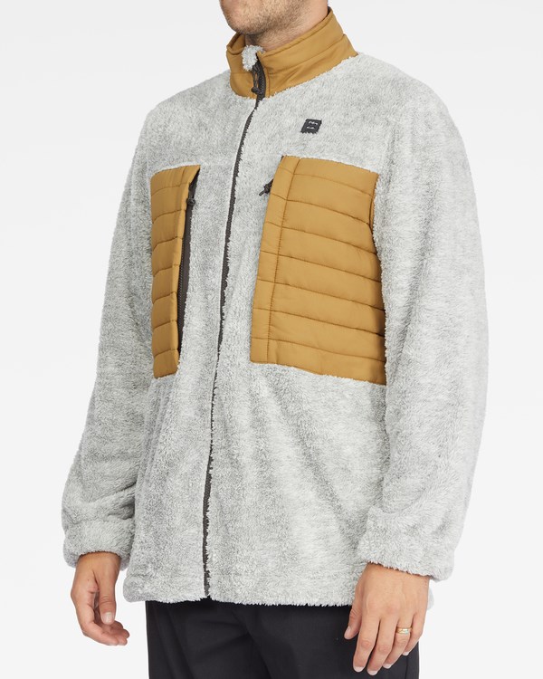 Billabong A/Div Glacier Mock Neck Zip-Up Jacket Ash Heather | HLNSGC-739
