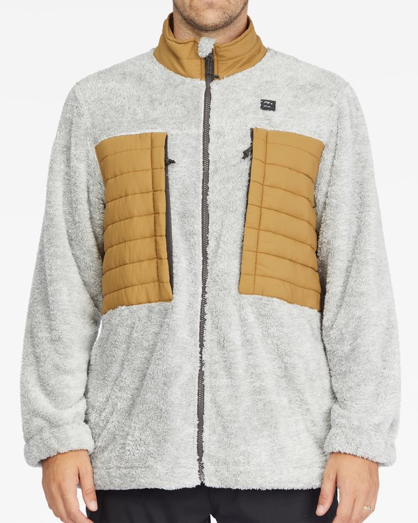 Billabong A/Div Glacier Mock Neck Zip-Up Jacket Ash Heather | HLNSGC-739