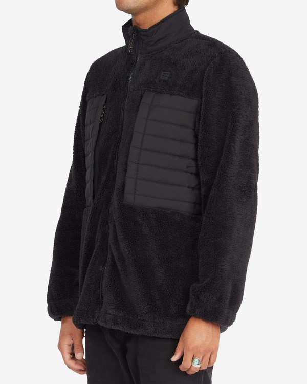 Billabong A/Div Glacier Mock Neck Zip-Up Jacket Černé | MVUDZC-063
