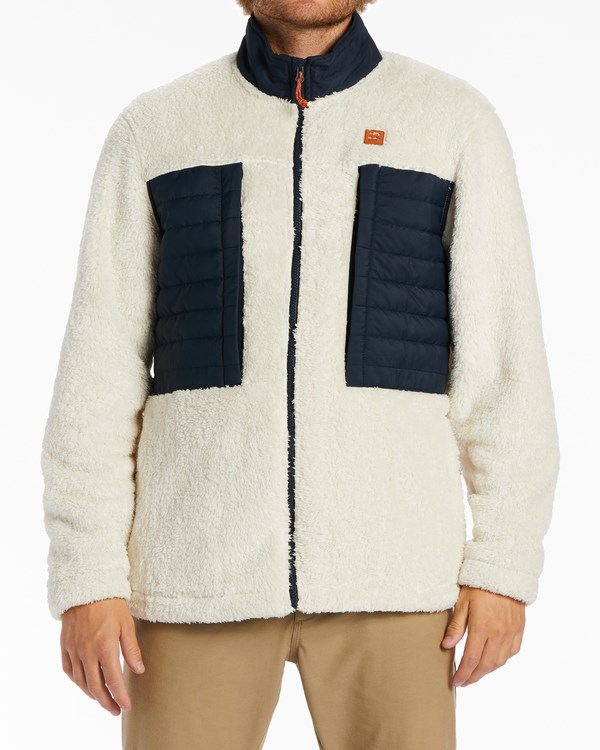 Billabong A/Div Glacier Mock Neck Zip-Up Jacket Birch | UTDRJW-087