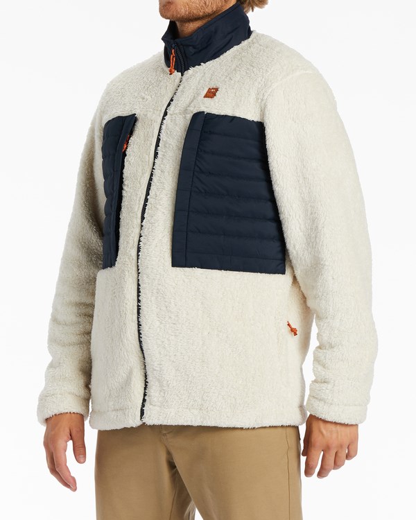 Billabong A/Div Glacier Mock Neck Zip-Up Jacket Birch | UTDRJW-087
