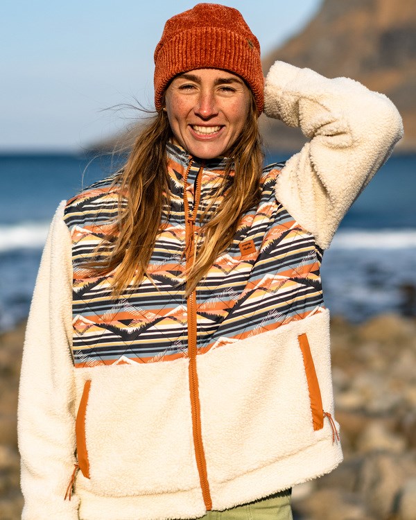 Billabong A/Div Hidden Trails Zip-Up Jacket Bílé | AEZMYB-052