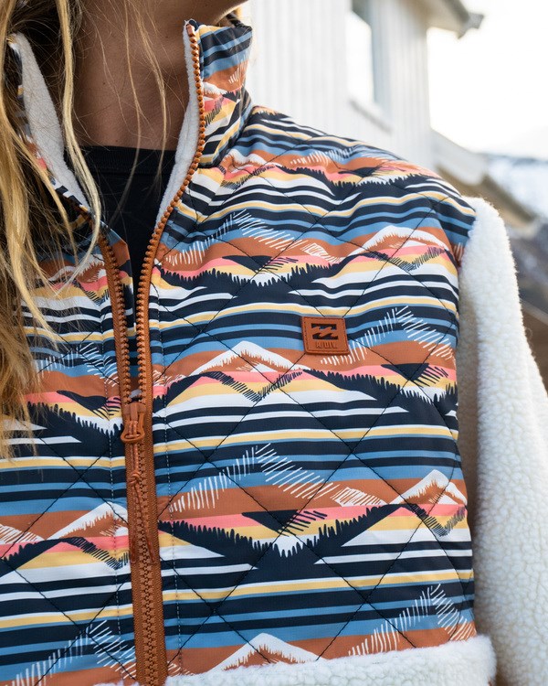Billabong A/Div Hidden Trails Zip-Up Jacket Bílé | UERYTC-431