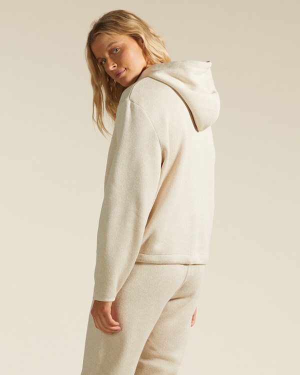 Billabong A/Div Highway Half-Zip Hoodie Heather Oatmeal | MUZDCW-463