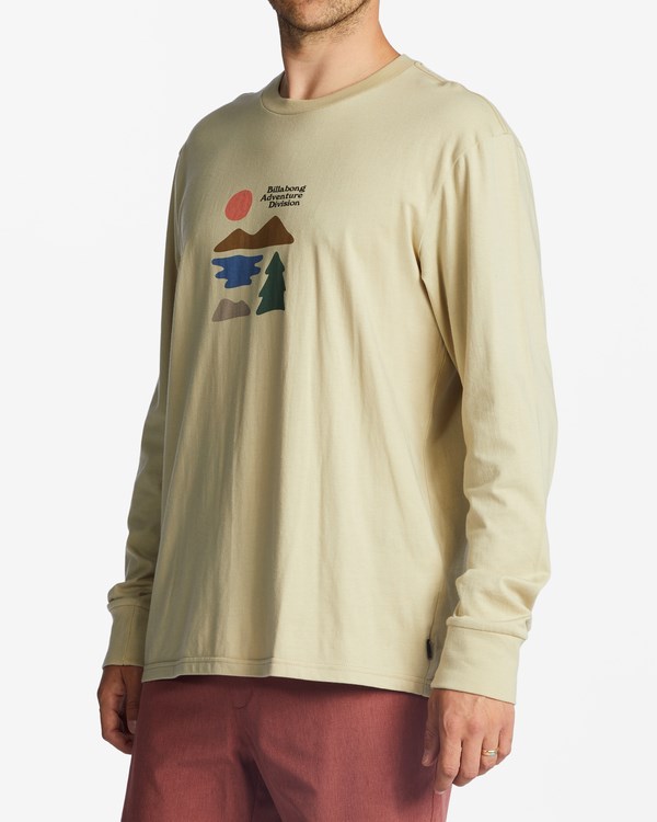 Billabong A/Div Icons Long Sleeve T-Shirt Hnědožlutý | KCXRES-921
